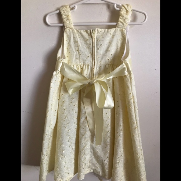 Rare Vintage 1980’s Custom Flower Eyelet Bow Dress - Picture 7 of 7